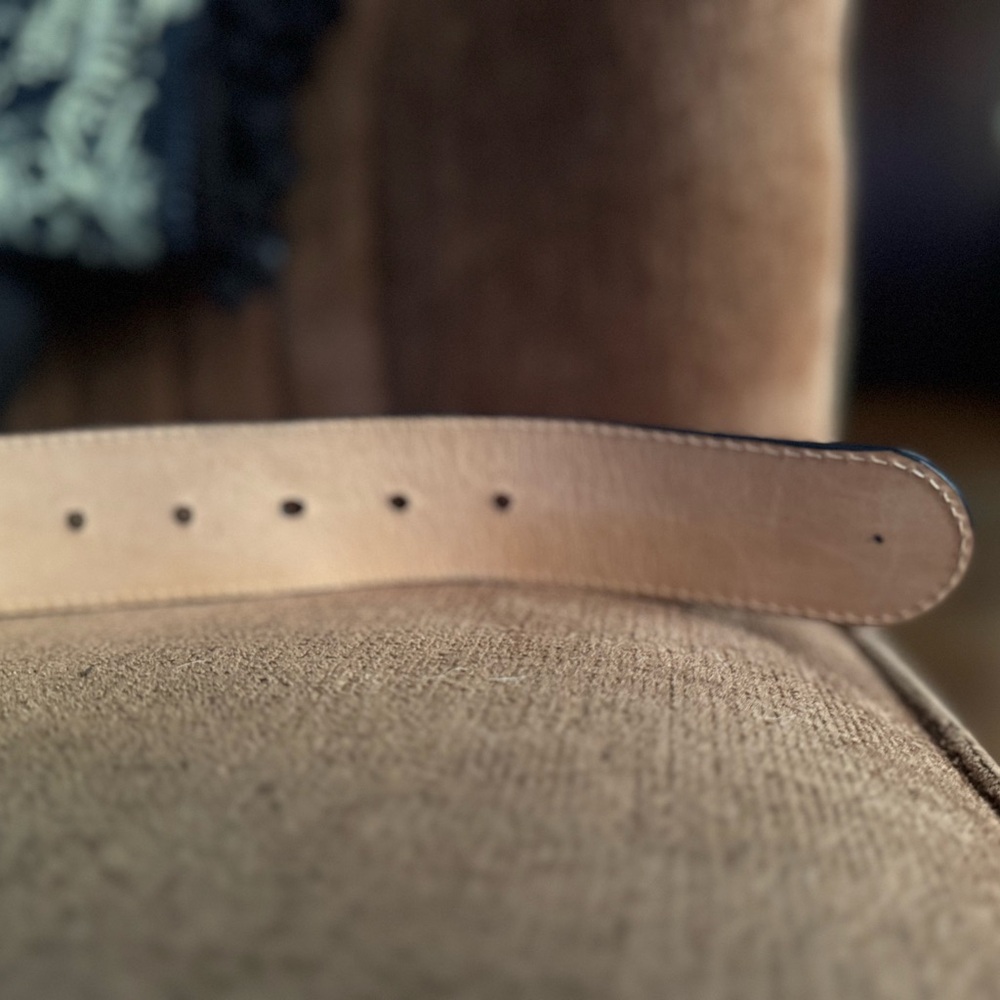 BRAVE Leather Belt with Silver Buckle - Picture 5 of 6